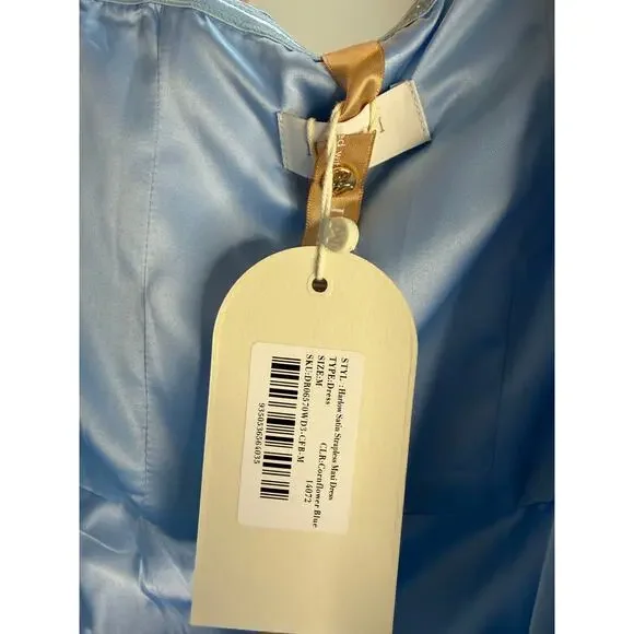 NEW NWT Meshki Harlow Satin Strapless Maxi Dress
Cornflower Blue Medium - Picture 6 of 6